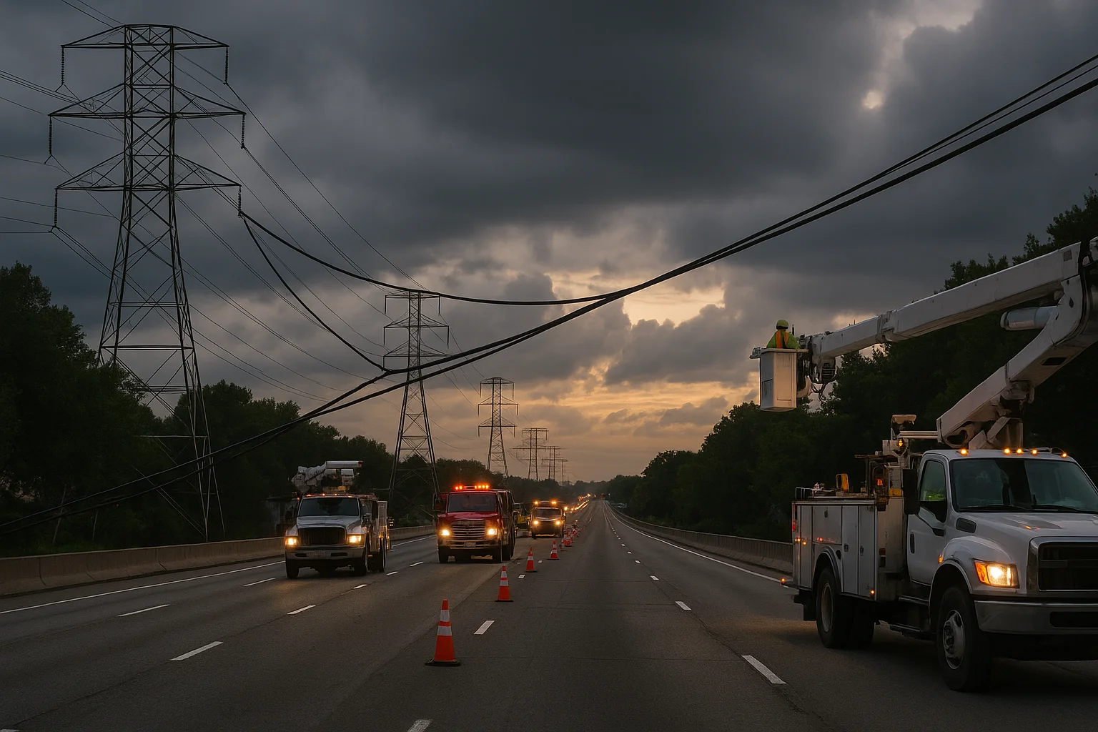 i-75 power line shutdown